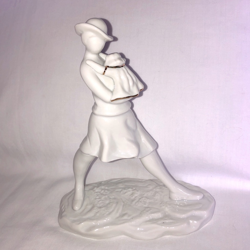 Vintage Sampaolo Woman & Child Porcelain Figurine Toscany Collection Japan